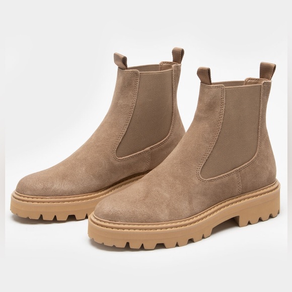 DOLCE VITA Moana Boots Truffle Suede Size 6 - Picture 1 of 10